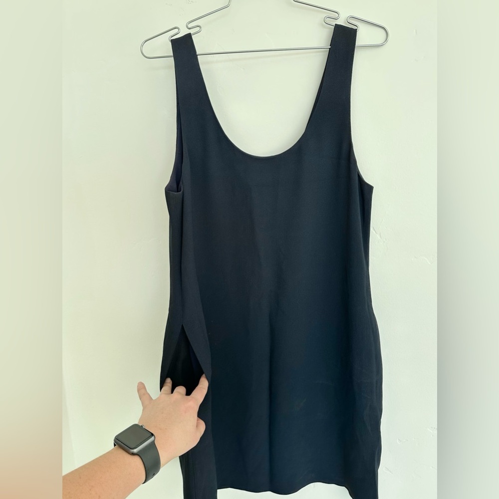 Theory navy blue casual dress with pockets size S - Picture 3 of 6